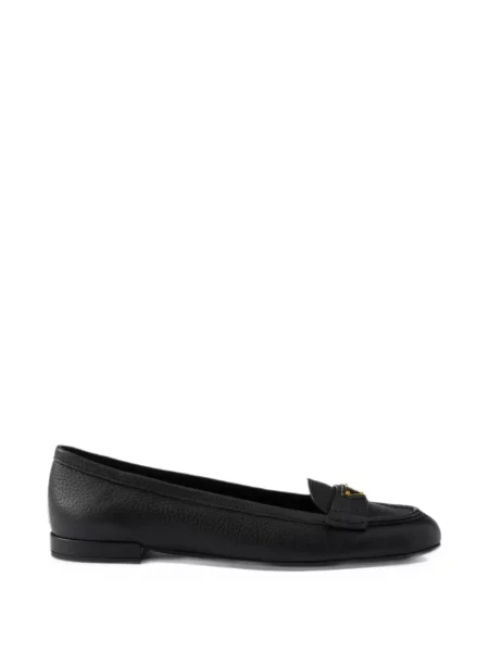 Кожени лоуфъри Prada черно
