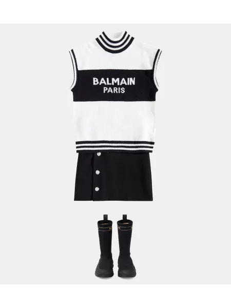 Φούστα Balmain μαύρο