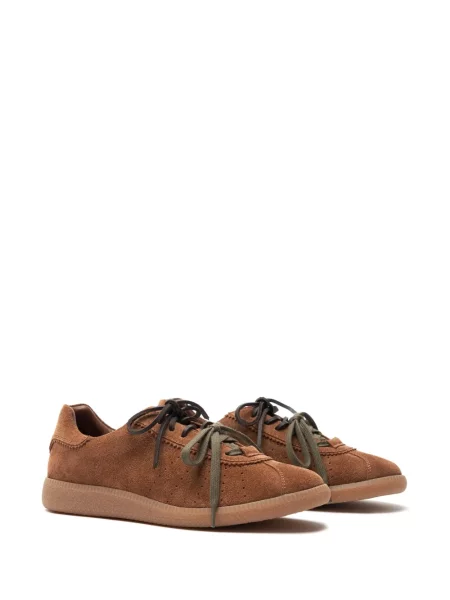 Sneakerși Scarosso din piele de căprioară maro