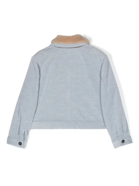 Kurtka koszulowa dziecięca Brunello Cucinelli niebieska