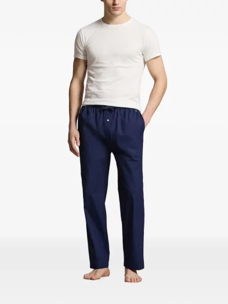 Halszálkás hímzett hálós zokni Polo Ralph Lauren kék