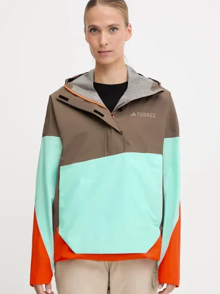 Анорак Adidas Performance кафяво