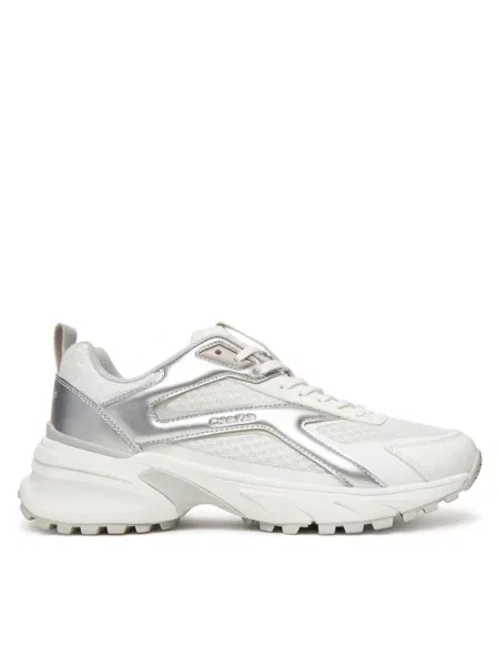 Calvin Klein Nízke tenisky HIKE RUN strieborná biela