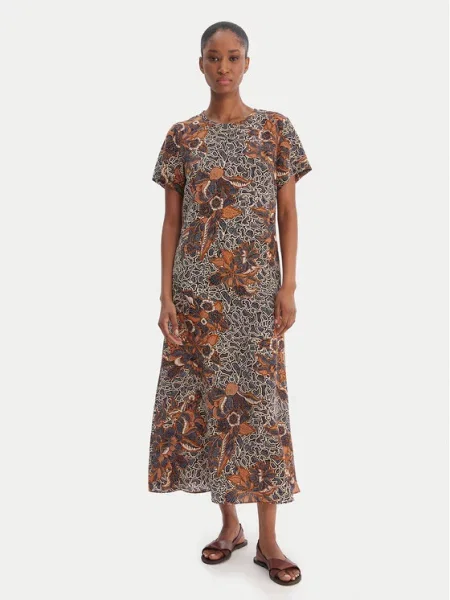 Weekend Max Mara Ежедневна рокля Crespo Тъмносин