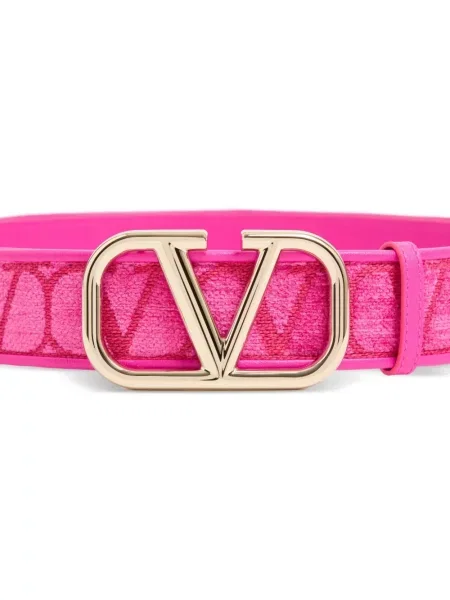 Curea Valentino Garavani din piele roz