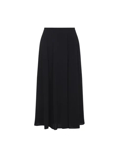 Spódnica midi Alberta Ferretti z krepy czarna