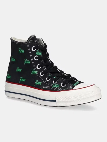 Πάνινα παπούτσια Converse Converse x Patta Chuck 70 μαύρο