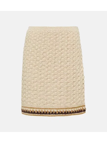 Fustă Tory Burch alb