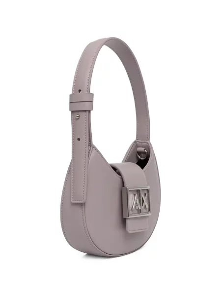 Geantă Armani Exchange cu autograf violet