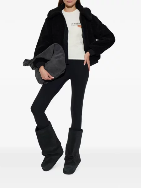 Geacă Canada Goose din fleece negru