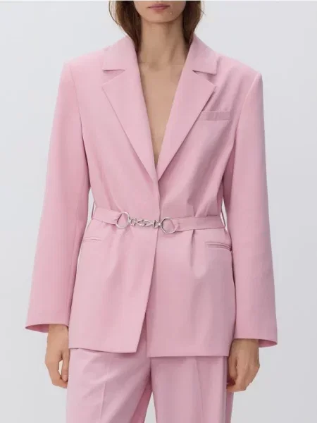 Reserved Піджак з декоративним пастельний рожевий