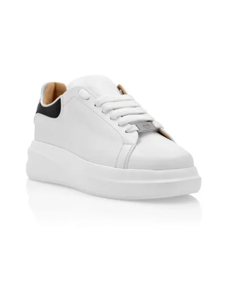 Sneakersy Philipp Plein skórzane białe