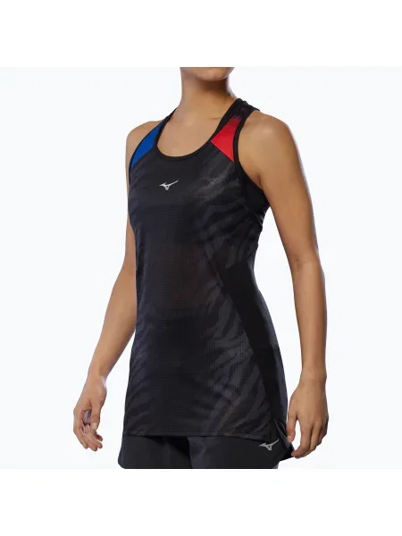 Футболка для бігу Mizuno DryAeroFlow Graphic Tank oni red червона