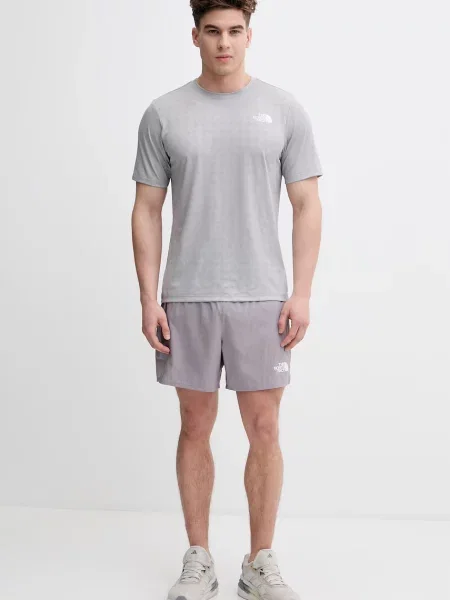 The North Face trening kratka majica PENTADOME EMBOSSED siva