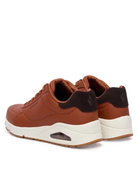 SKECHERS Nízke tenisky UNO TAILORED AIR gaštanová / čokoládová hnedá
