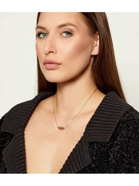TORY BURCH Nyaklánc Small Wave sárga