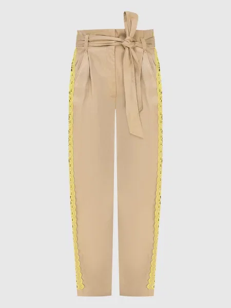 Штани з лампасами Twin-set бежеві