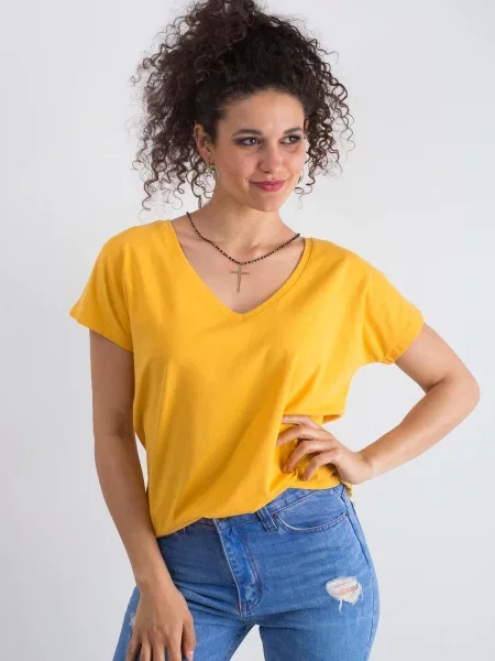Tricou Fashionhunters portocaliu