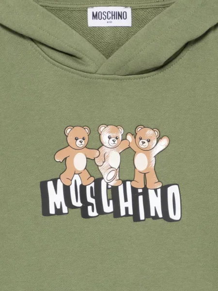 Bluza z kapturem dziecięca Moschino zielona
