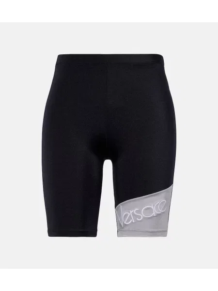 Pantaloni scurți Versace cu autograf negru