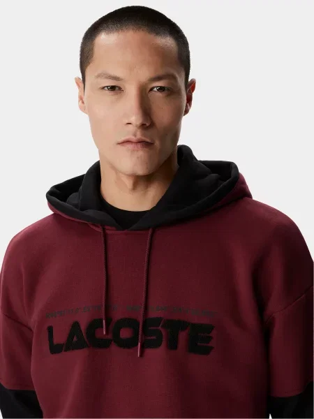 Худи Lacoste бордовое