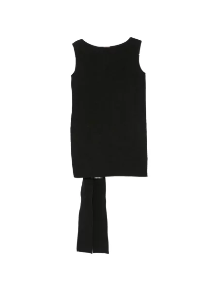 Rochie mini N°21 cu funde fără mâneci negru