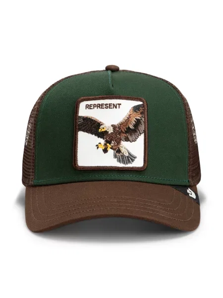 Goorin Bros шапка trucker Represent Eagle Trucker зелено