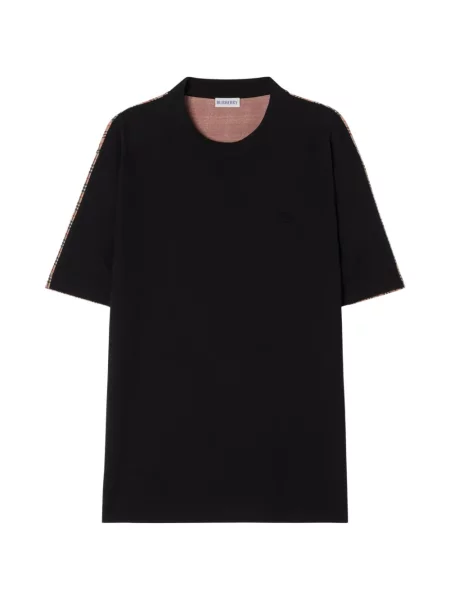 Tricou Burberry în carouri negru
