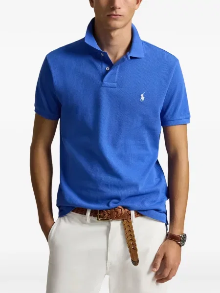 Πλεκτό polo Polo Ralph Lauren με σχέδιο με λαιμόκοψη v πράσινο