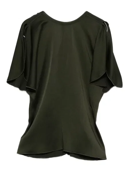 Bluză Victoria Beckham drapată verde