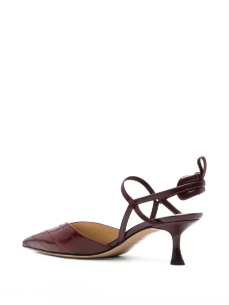 Pantofi cu toc Fendi slingback roșu