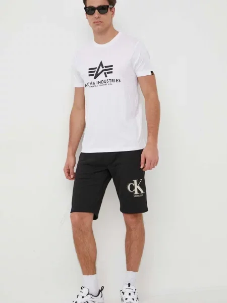 ALPHA INDUSTRIES Tričko biela