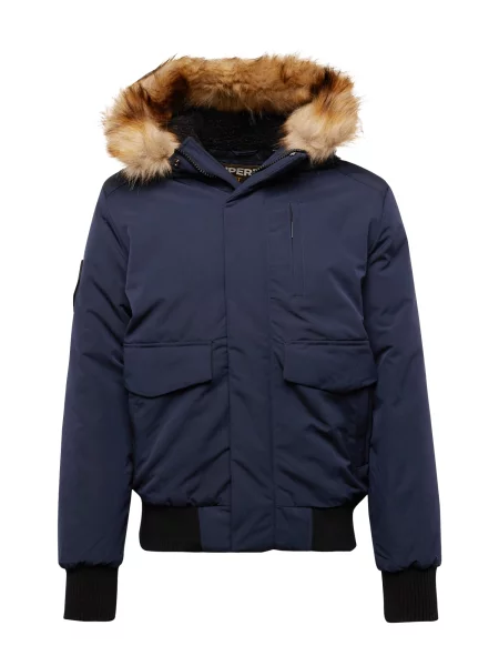 Superdry Geacă de iarnă Everest marin albastru
