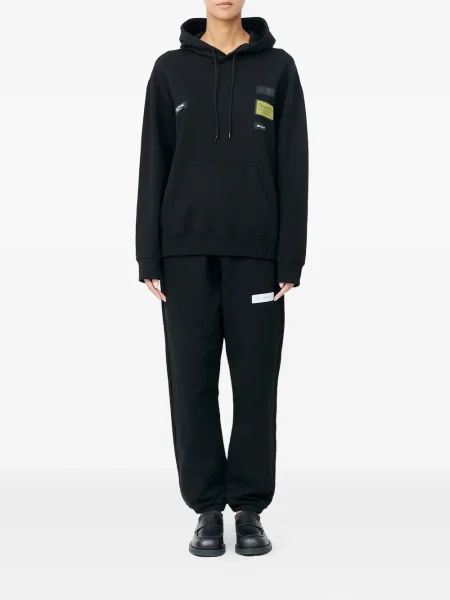 Majica s kapuljačom Mm6 Maison Margiela s kapuljačom crna