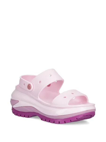 Sandale Crocs cu platformă cu bretele roz