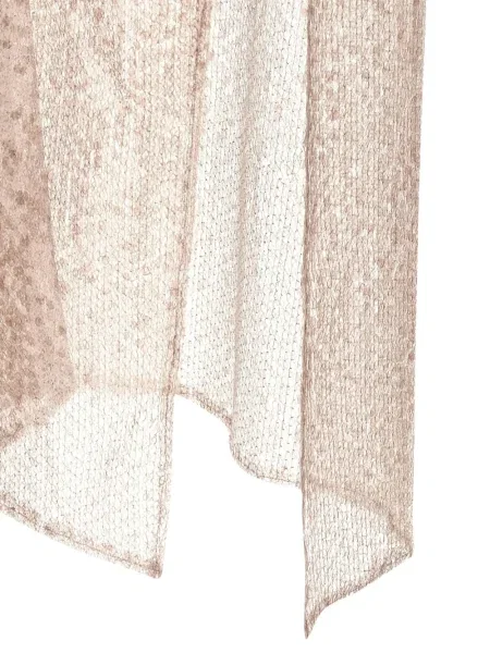 Rochie maxi The Andamane cu paiete de costum roz