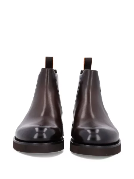 Кожени боти Santoni кафяво