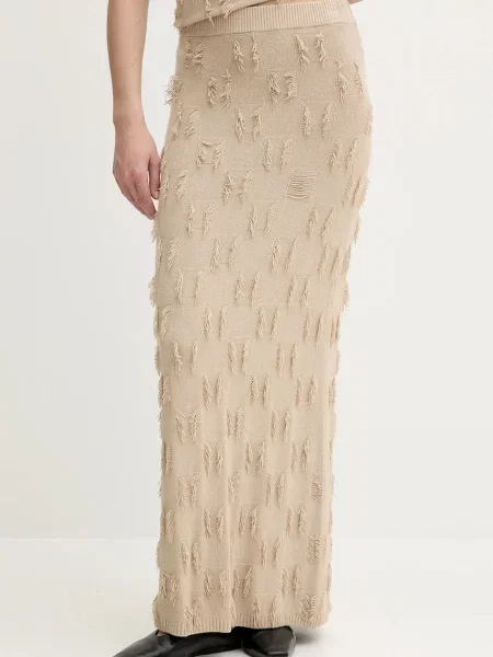 Samsoe Samsoe fustă SAMARLA maxi creion bej