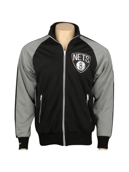 Geacă Mitchell & Ness alergare cu autograf negru