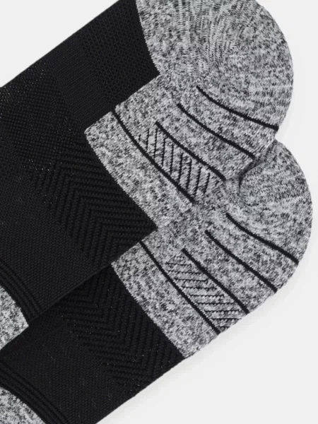 Bežecké ponožky Under Armour Dry Run Cushion No Show 3 pary black/pitch gray/reflective čierna