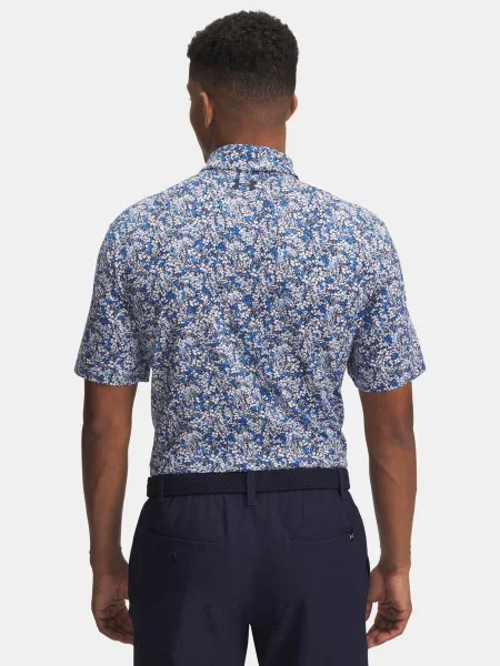 Polo majica Under Armour s potiskom modra