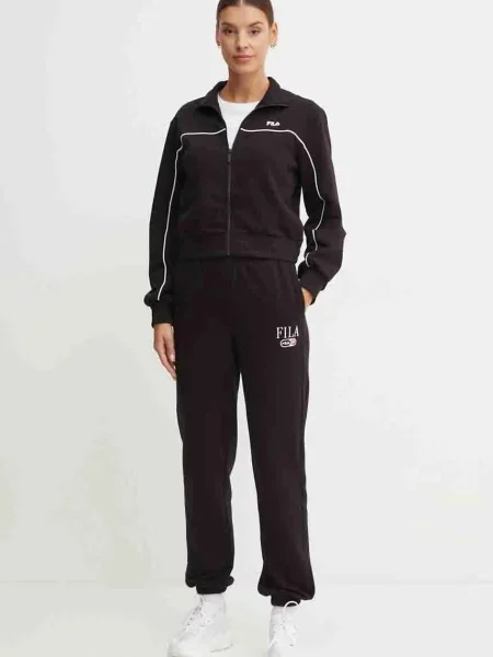 Кофта Fila Lauka однотонна чорний