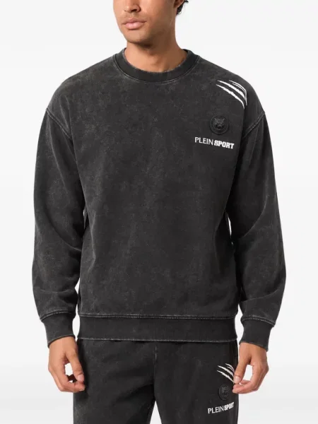 Hanorac din fleece Plein Sport negru