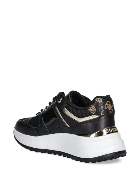 Sneakerși Guess cu platformă cu autograf negru