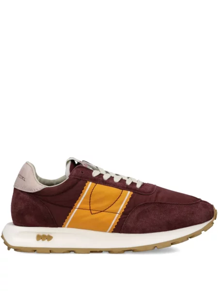 Sneakerși Philippe Model Paris din piele de căprioară roșu
