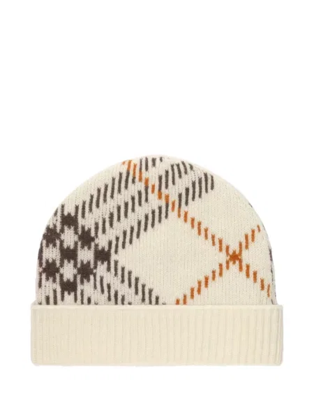 Căciulă Burberry din cașmir în carouri