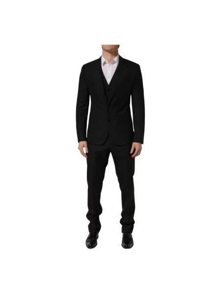 Garnitur Dolce And Gabbana wełniany elegancki szary
