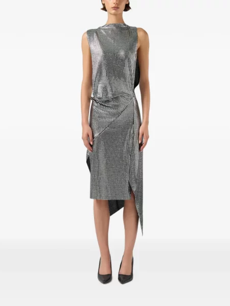 Rochie midi Gcds asimetrică drapată