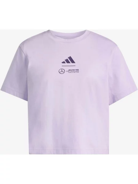 Koszulka polo Adidas Mercedes AMG krótki rękaw różowy XL czarny
