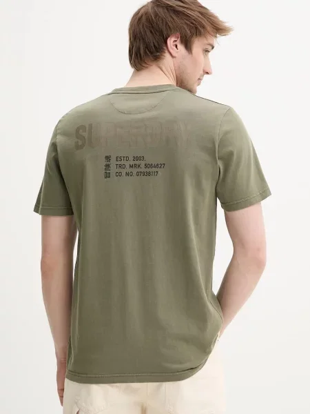 Tričko Superdry s potiskem zelená